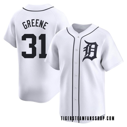 Men's Detroit Tigers Riley Greene Limited White Home Jersey