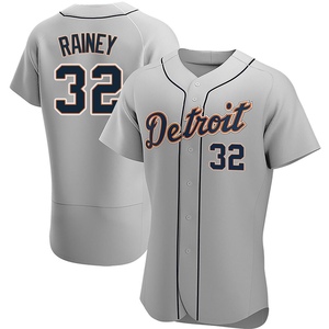 Men's Detroit Tigers Tanner Rainey Authentic Gray Road Jersey