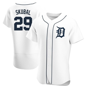 Men's Detroit Tigers Tarik Skubal Authentic White Home Jersey