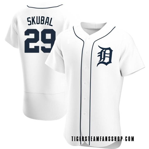 Men's Detroit Tigers Tarik Skubal Authentic White Home Jersey