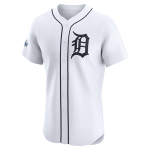Men's Detroit Tigers Tarik Skubal Elite White Home Patch Jersey