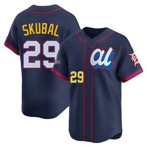 Men's Detroit Tigers Tarik Skubal Limited Navy American League 2025 All-Star Edition Jersey