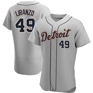 Men's Detroit Tigers Thayron Liranzo Authentic Gray Road Jersey