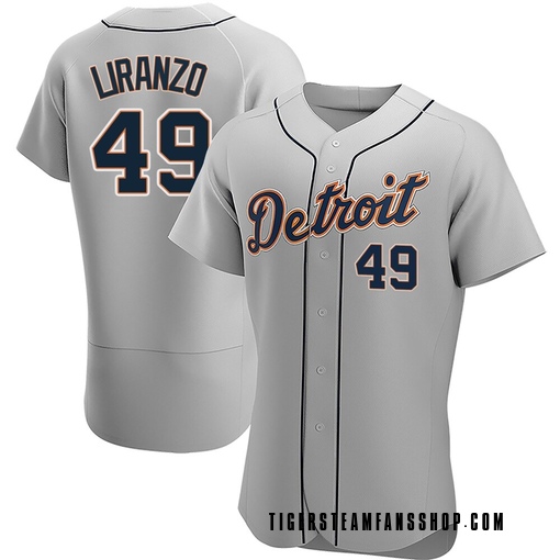 Men's Detroit Tigers Thayron Liranzo Authentic Gray Road Jersey
