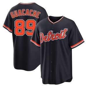 Men's Detroit Tigers Xiomer Guacache Replica Navy Alternate 2nd Jersey