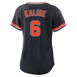Women's Detroit Tigers Al Kaline Replica Navy Alternate 2nd Jersey
