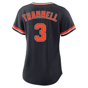 Women's Detroit Tigers Alan Trammell Replica Navy Alternate 2nd Jersey