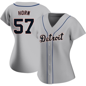 Women's Detroit Tigers Bailey Horn Authentic Gray Road Jersey