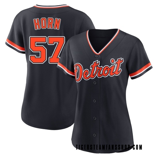 Women's Detroit Tigers Bailey Horn Replica Navy Alternate 2nd Jersey