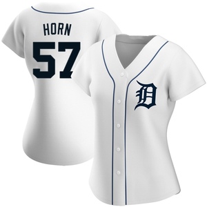 Women's Detroit Tigers Bailey Horn Replica White Home Jersey