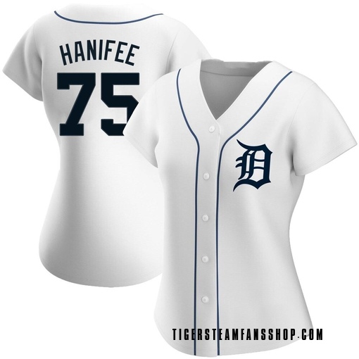 Women's Detroit Tigers Brenan Hanifee Authentic White Home Jersey
