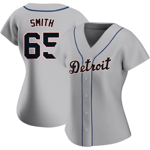 Women's Detroit Tigers Burch Smith Replica Gray Road Jersey