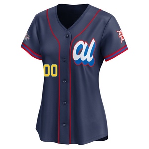 Women's Detroit Tigers Custom Limited Navy American League 2025 All-Star Edition Jersey