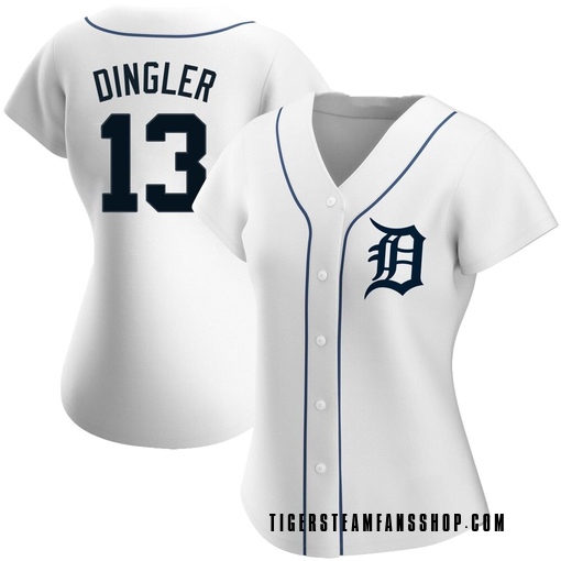 Women's Detroit Tigers Dillon Dingler Replica White Home Jersey