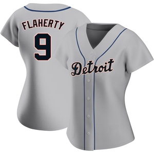 Women's Detroit Tigers Jack Flaherty Replica Gray Road Jersey