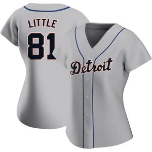 Women's Detroit Tigers Jack Little Replica Gray Road Jersey