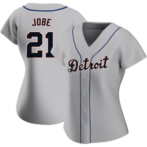 Women's Detroit Tigers Jackson Jobe Authentic Gray Road Jersey