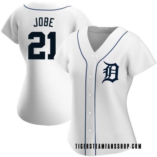 Women's Detroit Tigers Jackson Jobe Authentic White Home Jersey