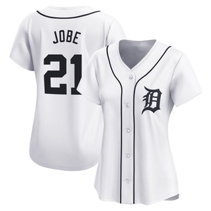 Women's Detroit Tigers Jackson Jobe Limited White Home Jersey