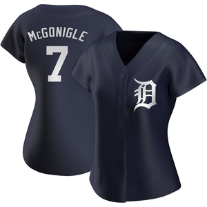 Women's Detroit Tigers Kevin McGonigle Replica Navy Alternate Jersey