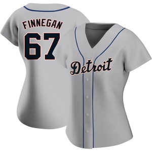 Women's Detroit Tigers Kyle Finnegan Authentic Gray Road Jersey