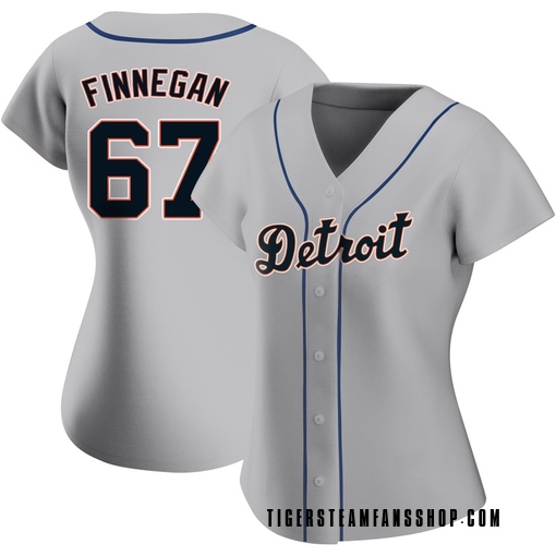 Women's Detroit Tigers Kyle Finnegan Replica Gray Road Jersey