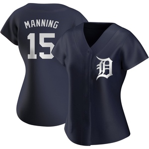 Women's Detroit Tigers Matt Manning Authentic Navy Alternate Jersey
