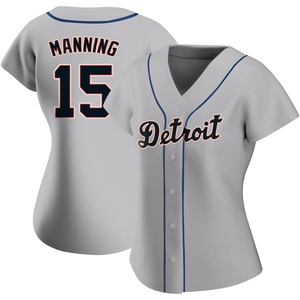 Women's Detroit Tigers Matt Manning Replica Gray Road Jersey
