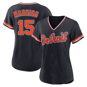 Women's Detroit Tigers Matt Manning Replica Navy Alternate 2nd Jersey