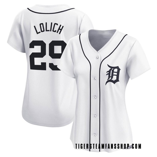 Women's Detroit Tigers Mickey Lolich Limited White Home Jersey