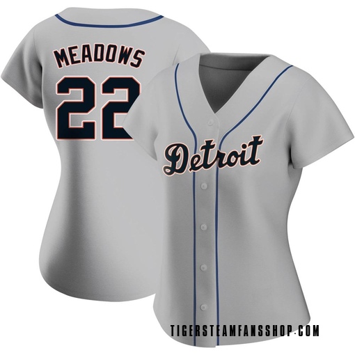 Women's Detroit Tigers Parker Meadows Authentic Gray Road Jersey