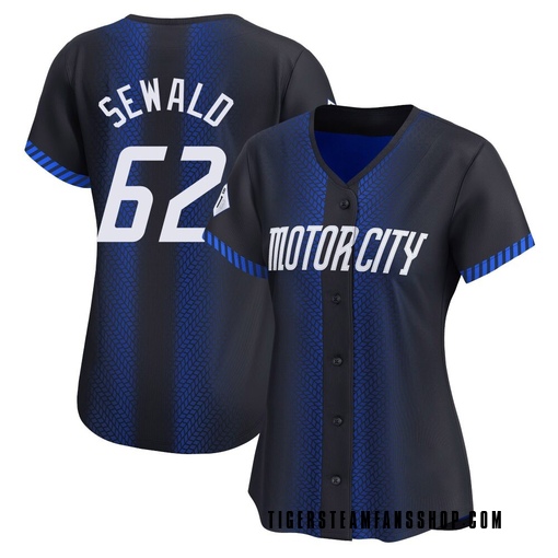 Women's Detroit Tigers Paul Sewald Limited Blue 2024 City Connect Jersey