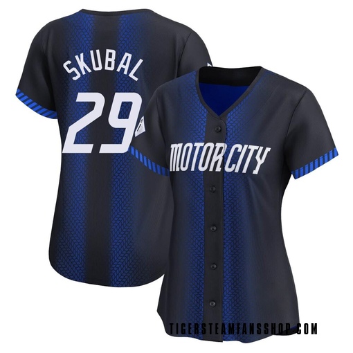 Women's Detroit Tigers Tarik Skubal Limited Blue 2024 City Connect Jersey