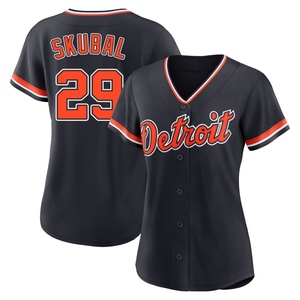 Women's Detroit Tigers Tarik Skubal Replica Navy Alternate 2nd Jersey