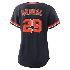 Women's Detroit Tigers Tarik Skubal Replica Navy Alternate 2nd Jersey
