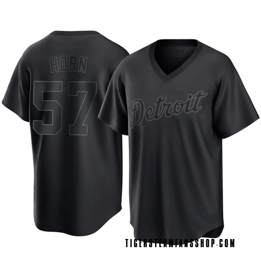 Youth Detroit Tigers Bailey Horn Replica Black Pitch Fashion Jersey