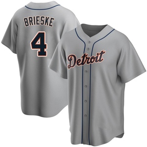 Youth Detroit Tigers Beau Brieske Replica Gray Road Jersey