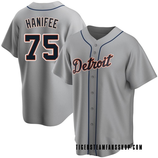 Youth Detroit Tigers Brenan Hanifee Replica Gray Road Jersey