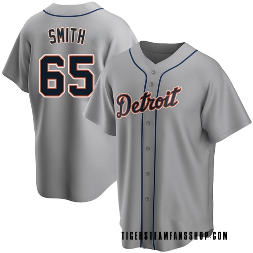 Youth Detroit Tigers Burch Smith Replica Gray Road Jersey