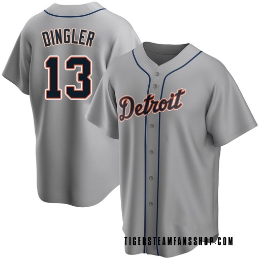 Youth Detroit Tigers Dillon Dingler Replica Gray Road Jersey
