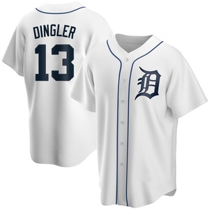 Youth Detroit Tigers Dillon Dingler Replica White Home Jersey