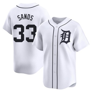 Youth Detroit Tigers Donny Sands Limited White Home Jersey