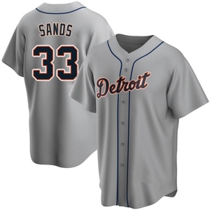 Youth Detroit Tigers Donny Sands Replica Gray Road Jersey