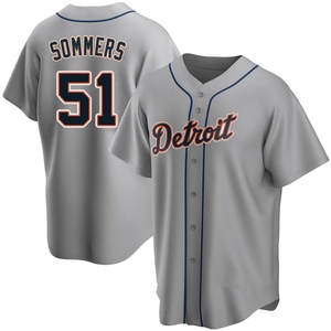 Youth Detroit Tigers Drew Sommers Replica Gray Road Jersey