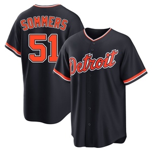 Youth Detroit Tigers Drew Sommers Replica Navy Alternate 2nd Jersey