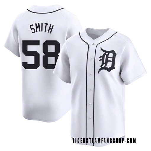 Youth Detroit Tigers Dylan Smith Limited White Home Jersey