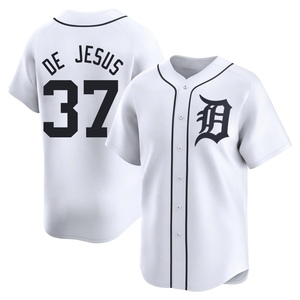 Youth Detroit Tigers Enmanuel De Jesus Limited White Home Jersey