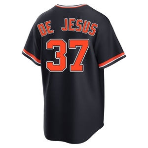Youth Detroit Tigers Enmanuel De Jesus Replica Navy Alternate 2nd Jersey