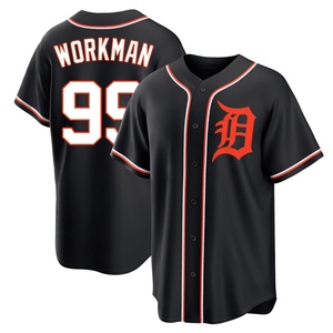 Youth Detroit Tigers Gage Workman Replica Black Fashion Out Jersey