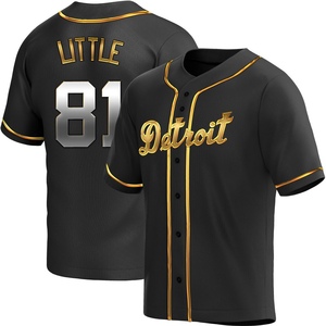 Youth Detroit Tigers Jack Little Replica Black Golden Alternate Jersey